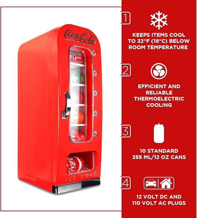 Coca Cola Mini Fridge - Image 3