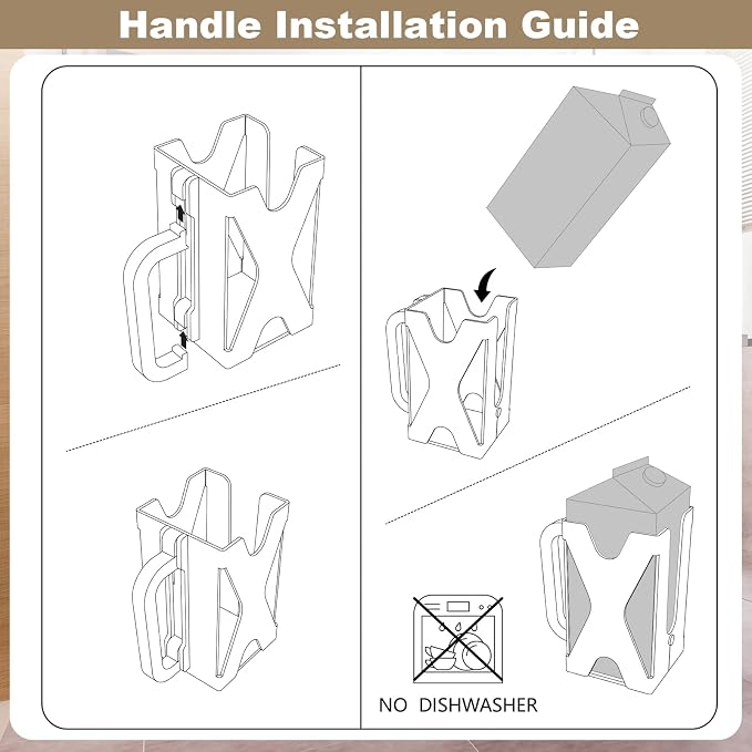 Beautyflier Half Gallon Milk Carton Holder - Image 4