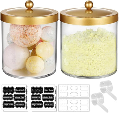 2 Pack 50 Ounce Large Clear Apothecary Jar by SheeChung