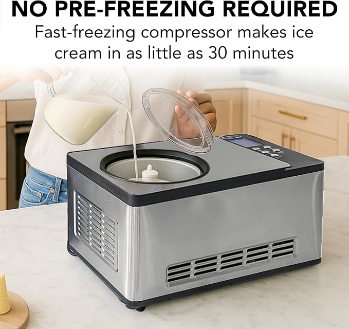 Whynter Ice Cream Maker Machine Automatic 2.1 Qt. - Image 2