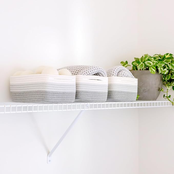 NaturalCozy 11.8"x8"x4.5” Rectangle Storage Baskets - Image 7