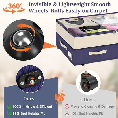 Dolicer 2 Pack Under Bed Storage - Image 4