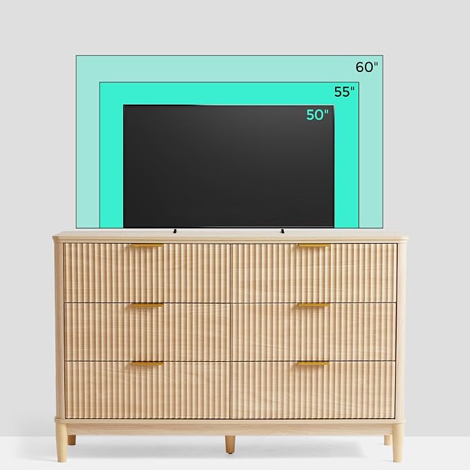 LINSY Fluted Dresser for Bedroom - Image 7