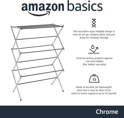 Amazon Basics Foldable Portable Laundry Drying Rack - Image 3