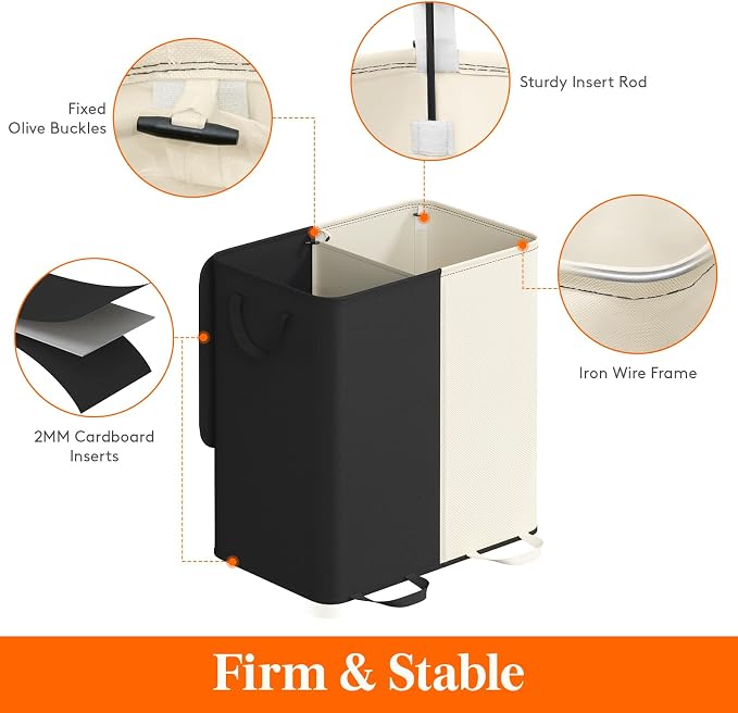 Lifewit Double Laundry Hamper - Image 2