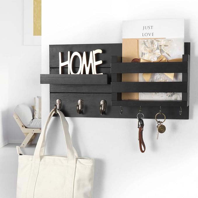 Lwenki Mail Organizer for Wall Mount – Key Holder - Image 6