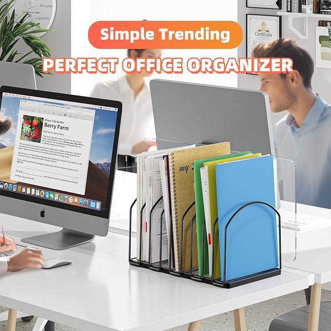 Simple Trending 2 Pack 9 Section Metal File Sorter Organizer - Image 3