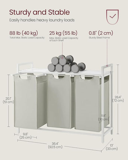 VASAGLE Laundry Hamper, Laundry Basket, Laundry Sorter - Image 7