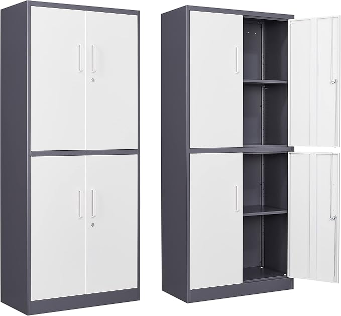 Yizosh Metal Storage Locking Cabinet by Yizosh