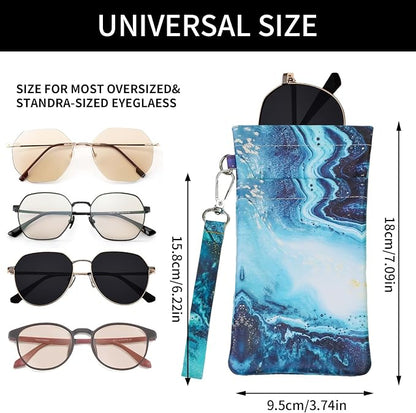 Double Eyeglass Case Soft Dual Glasses Case - Image 2