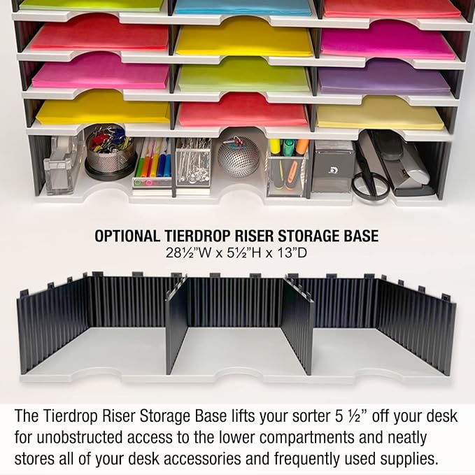 Ultimate Office TierDrop Desktop Organizer Document, and Classroom Sorter. 12 - Image 4