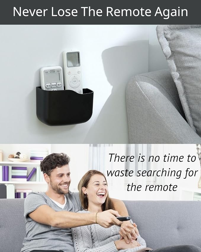 LINFIDITE TV Remote Holder Wall Mount Remote Control Holder - Image 2