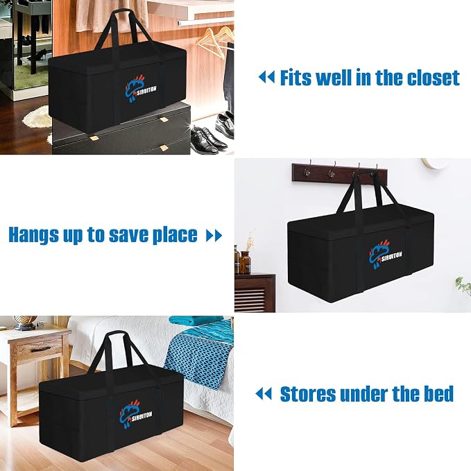 SIRUITON 2Pack 69”L x 29.5”W x 21.6”H-2P, Outdoor Cushion Storage Bag, Patio - Image 5