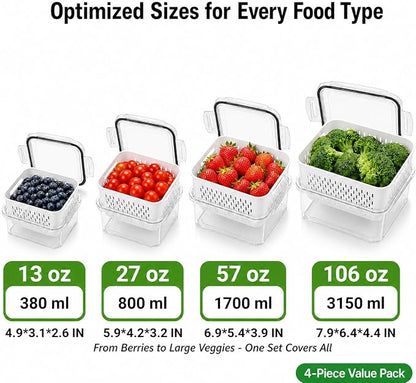 Fruit Storage Containers for Fridge - Image 2