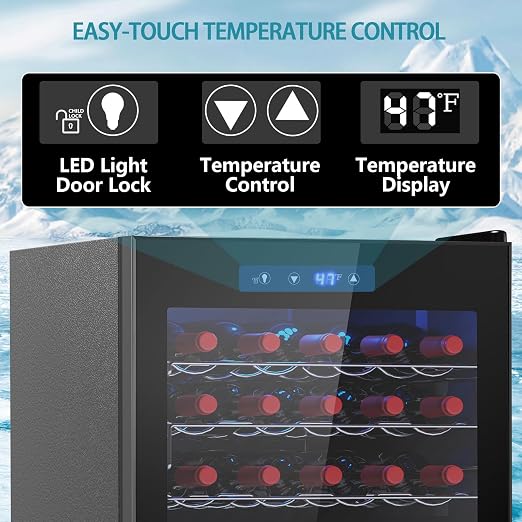 COWSAR 37 Bottle Wine Fridge, Freestanding Commercial Beverage Refrigerator - Image 5