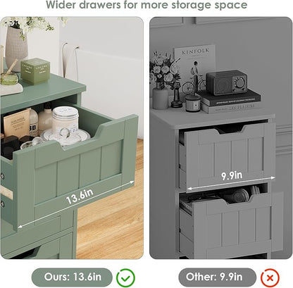 FOTOSOK Bathroom Cabinet, Bathroom Storage Cabinet - Image 5