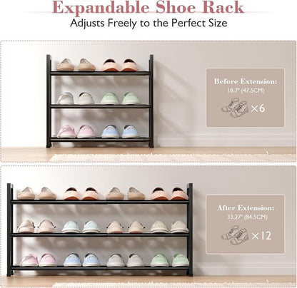 Bumusty 3-Tier Expandable Shoe Rack - Image 5