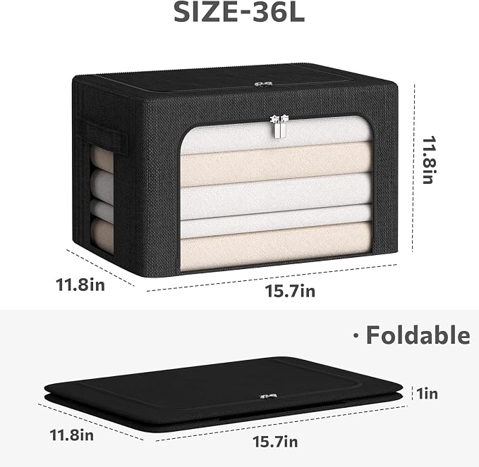 CYhom 3Pack Foldable Storage Bins - Image 5