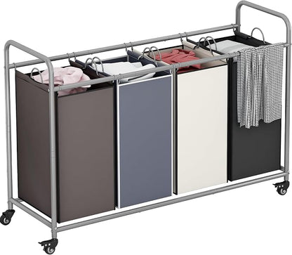 Laundry Sorter 4 Section Hamper Sorter by LINZINAR