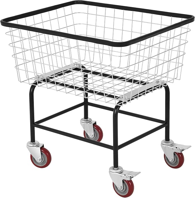 Large Rolling Laundry Cart - Image 9