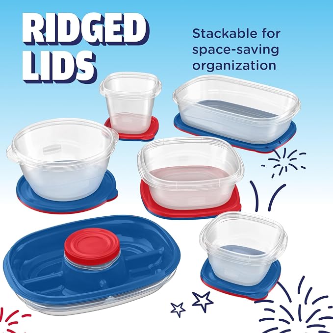 Rubbermaid TakeAlongs Special-Edition Americana 24-Piece Set of Food Storage - Image 5
