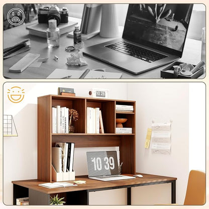 Tangkula Desktop Bookshelf, Countertop Storage Hutch - Image 9