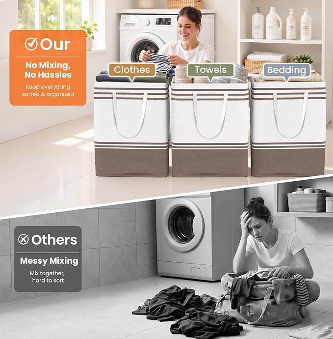 TranquilRelax 3-Pack Laundry Basket - Image 6