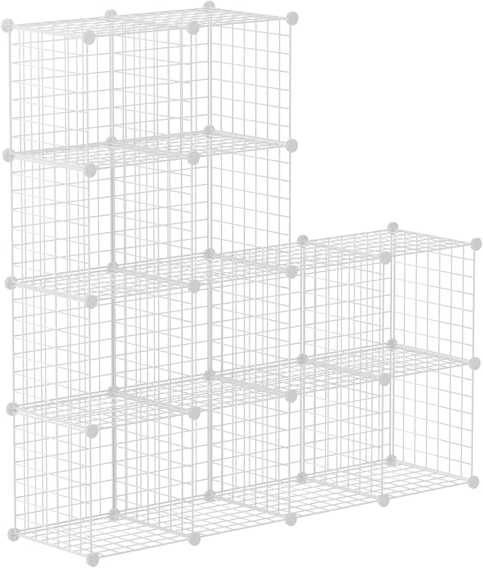 HUBSON Wire Cube Storage Organizer, Book/Toy/Craft/Potted Plants and petCloset by HUBSON