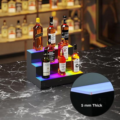 Dethan 3 Tier 16 Inch Liquor Bottle Display Shelf - Image 7