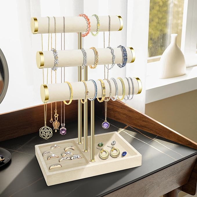 Flexzion 3 Tier Bracelet Holder Display Stand - Image 8