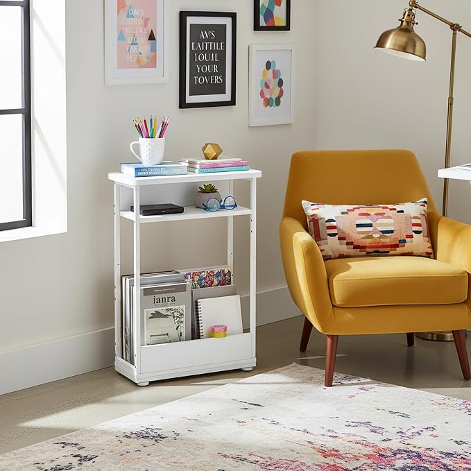 Narrow Side Table, 3-Tier Slim End Table - Image 4