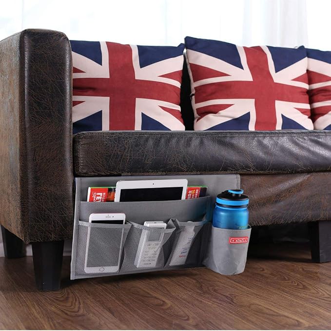 5 Pockets Bedside Caddy, Bedside Storage Organizer - Image 7