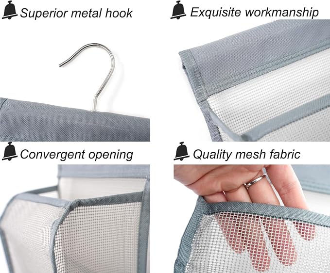 ALYER Hanging Mesh Shower Caddy Organizer Bathroom Storage Bag - Image 3