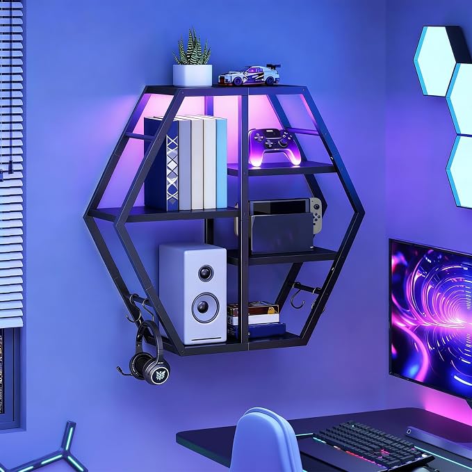 HOOBRO Gaming Floating Shelves by HOOBRO