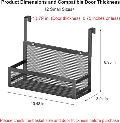 Hanging Kitchen Baskets Fine Mesh Wire Storage Basket Over Cabinet Door - Image 2