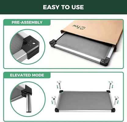 FXW TitanNest Chew-Proof Elevated Dog Bed, Raised Cot - Image 4