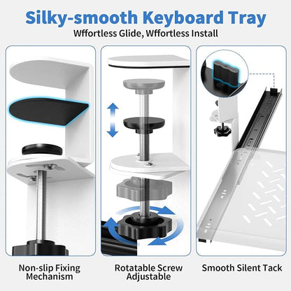 Keyboard Tray Under Desk - Image 5