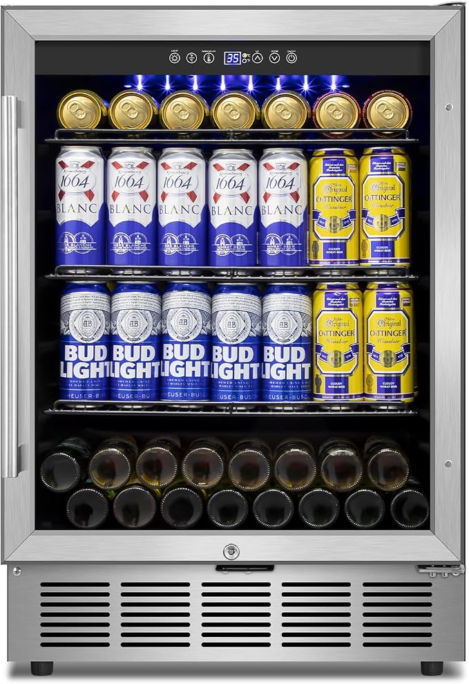 Beverage Refrigerator 24 inch-200 Can Drink Fridge by FoMup