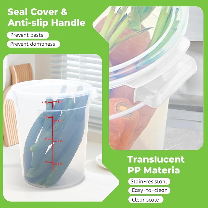 4 Pack Round Food Storage Containers - Image 5