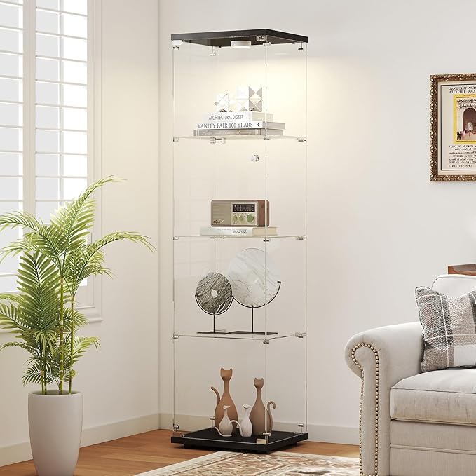 Tempered Glass Display Cabinet by Zevemomo