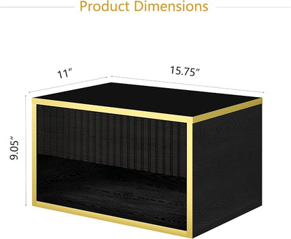4ever2buy Floating Nightstand Set of 2, Modern Wall Mounted Nightstand - Image 2