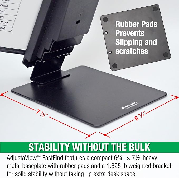 Ultimate Office AdjustaView FastFind 10-Pocket Desktop Reference Display - Image 6