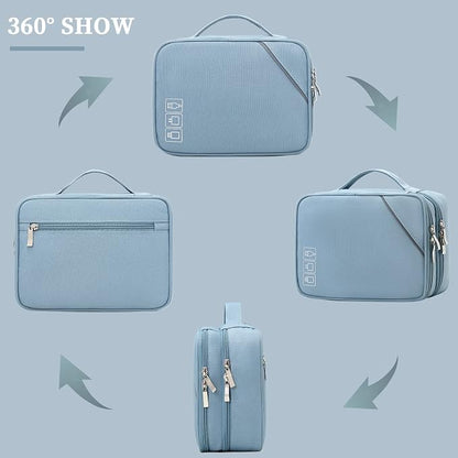 Lanola Custom Personalized Travel Cable Organizer Bag, Electronic Accessories - Image 3