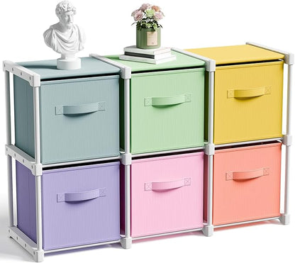 Briwooody 6 Cube Storage Organizer Bins by Briwooody