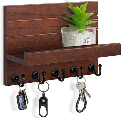 HONJIN Mail and Key Holder for Wall: Easy Installation Modern Mail Holder Wall by HONJIN