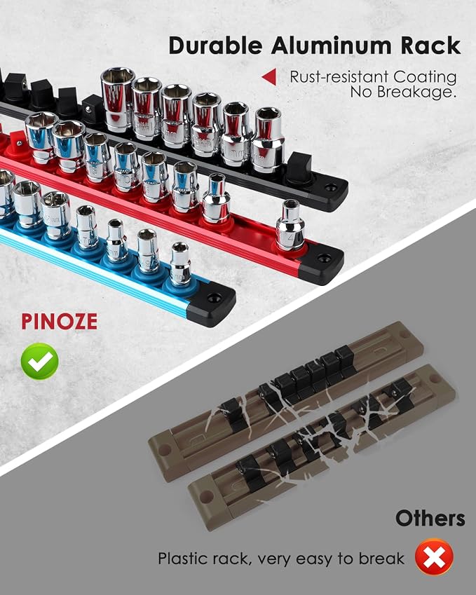 1/4" Magnetic Socket Holder Organizer - Image 4