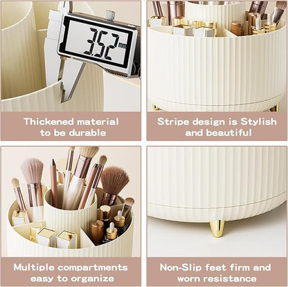 360° Rotate Makeup Brush Holder Organizer, Makeup Organizers Countertop - Image 6