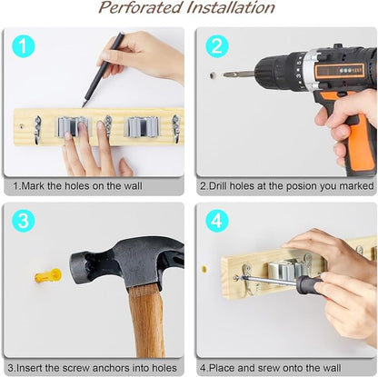 Mop and Broom Holder Wall Mount - Image 7