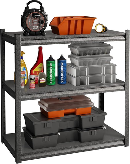 32" W Garage Shelving, 900LBS Loads Adjustable Garage Storage Shelves, 3-Tier by Elitehouse