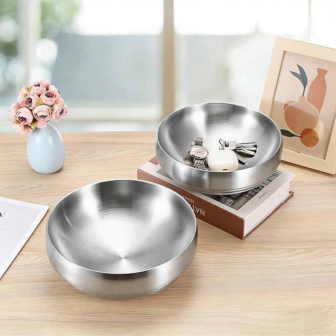 Key Bowl for Entryway Table 8.3" Modern Decorative Bowl Catchall Bowl for Candy - Image 7